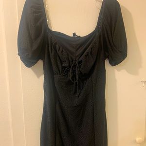 Black Ruche dress.